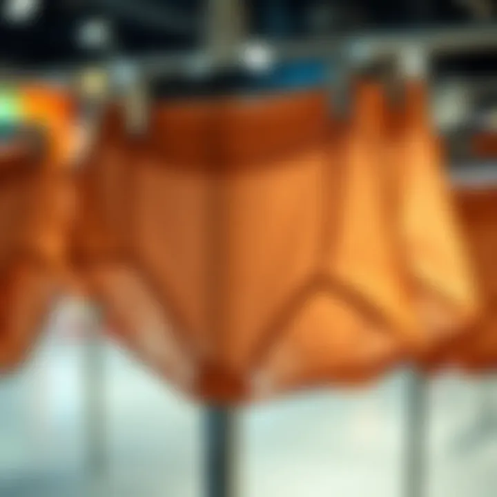 Elegant Display of Sheer Boyshorts Elegant display of sheer boyshorts showcasing fabric transparency and design