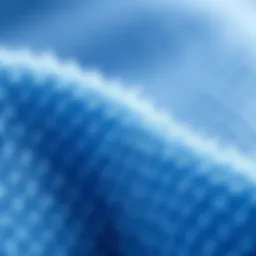 Close-up of antimicrobial towel fibers showcasing their unique structure