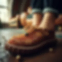 Elegant Bear Paw house shoes showcasing intricate design