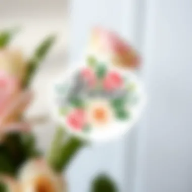 Floral Elegance: A Unique Sticker Design Elegant bridesmaid proposal sticker featuring floral design