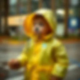 Innovative raincoat design for children