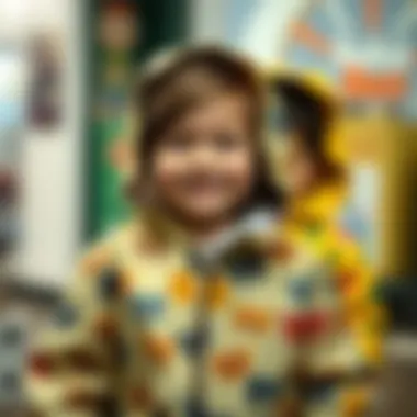 Playful Patterns in Children's Raincoats Playful colors and patterns in children's fashion