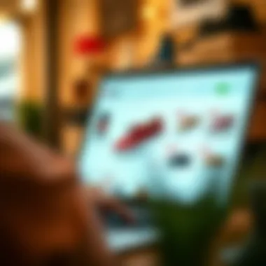 Navigating Online Shoe Shopping User-friendly e-commerce platform interface for shoe shopping