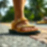 Elegant design of Caterpillar sandals showcasing durability