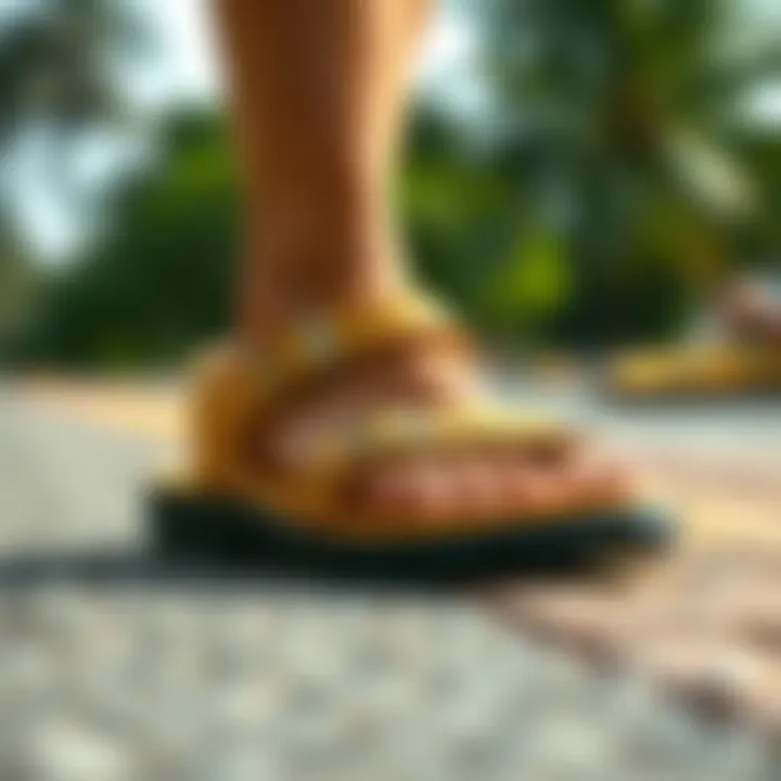 Elegant Design and Durability Elegant design of Caterpillar sandals showcasing durability