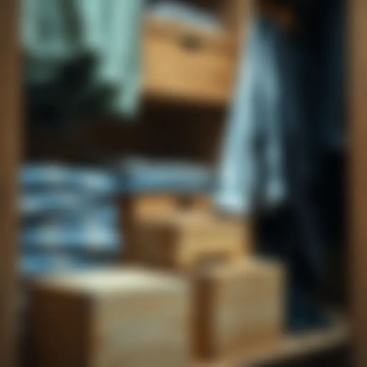 Cedar Wood Blocks for Moth Deterrence Cedar wood blocks placed in a closet for moth prevention