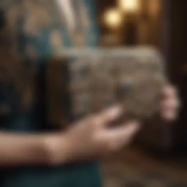 Vintage-inspired clutch with classic appeal
