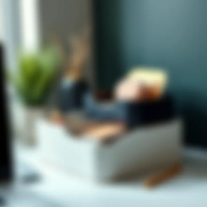 Modern Chic Desktop Storage Boxes Chic desktop storage boxes with a modern design