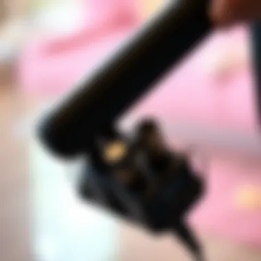 Compact travel holder for styling tools with safety features