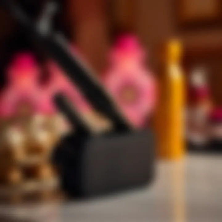 Durable material choice for travel curling iron holder