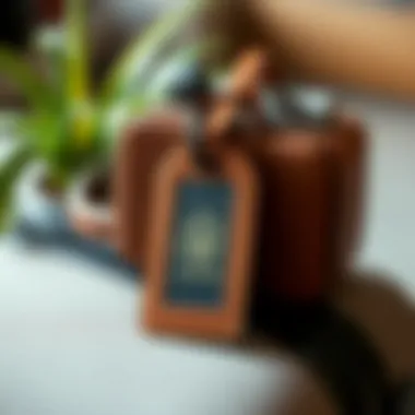 Stylish Sustainable Luggage Tag Stylish luggage tag made from sustainable materials