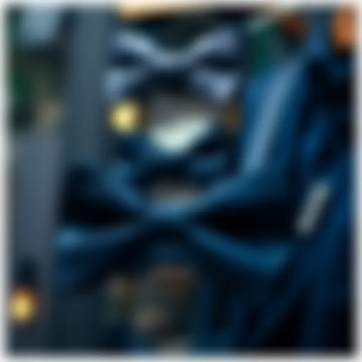 The Elegance of Dark Blue Bow Ties Elegant dark blue bow tie display with intricate patterns