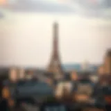 Charming Parisian skyline featuring the Eiffel Tower