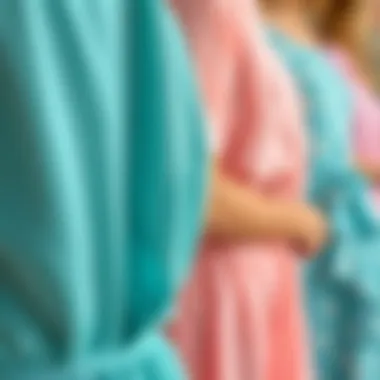 Close-up of eco-friendly fabric used in beach dresses