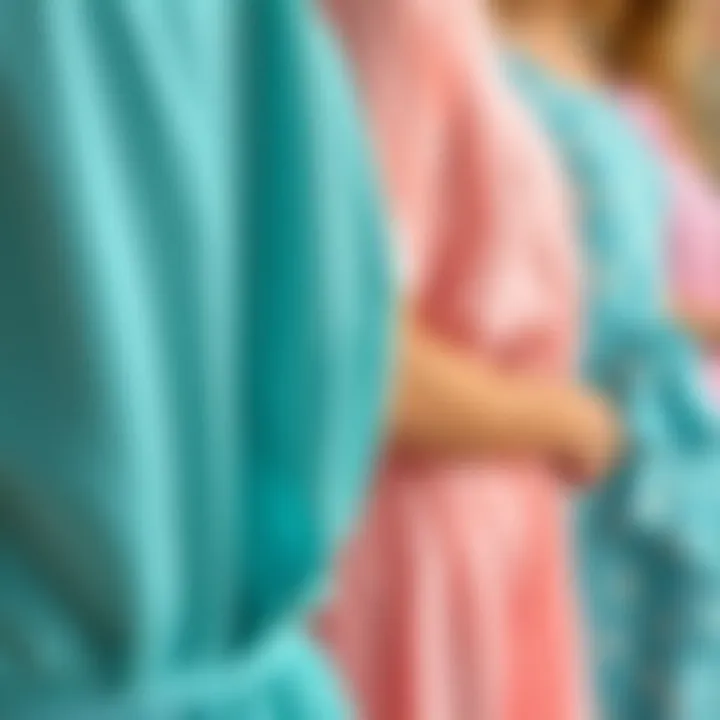 Close-up of eco-friendly fabric used in beach dresses