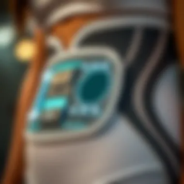 Technology Behind Electric Waist Trainers Close-up of the technology embedded in the electric waist trainer