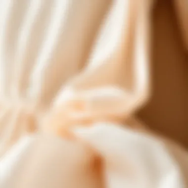 Fabric Innovation: Close-Up of Ever Pretty Textile Detailed view of fabric and texture of a dress