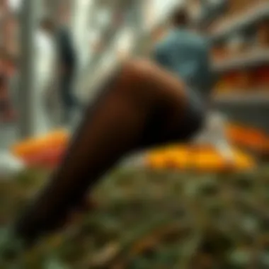 Sustainability in Pantyhose Production A visual representation of sustainable materials used in pantyhose production.