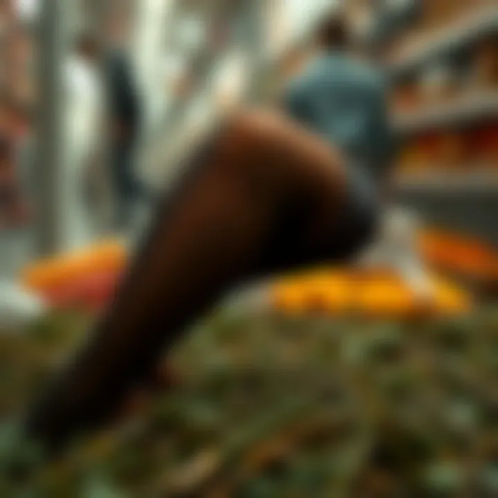 Sustainability in Pantyhose Production A visual representation of sustainable materials used in pantyhose production.