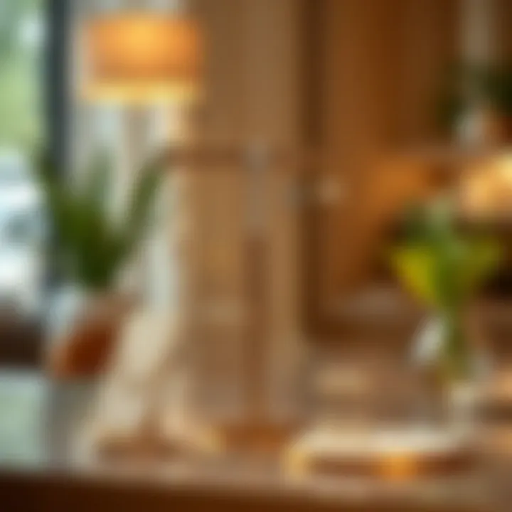 Chic Earring Arrangement Stylish earring display stand with modern aesthetics