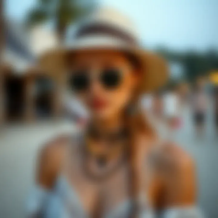 Sustainable Accessories for Festival Style Eco-friendly accessories complementing beach festival attire