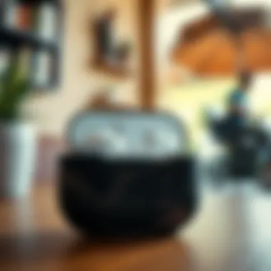 Versatile Camo AirPod Pro Case in Lifestyle Context Stylish camo AirPod Pro case integrated with lifestyle elements, suggesting its versatility