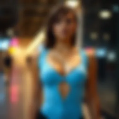 Confidence in Cut Out Bodysuit Fashionable model embodying confidence in a cut out bodysuit