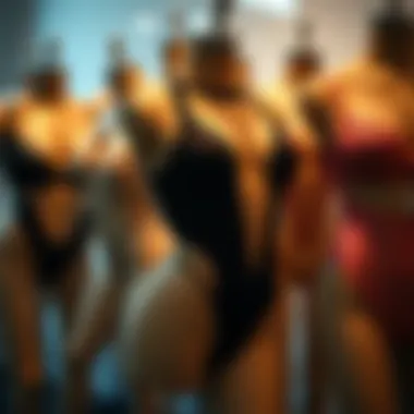 Variety of Cut Out Bodysuit Styles Diverse styles of cut out bodysuits displayed on mannequins