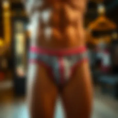 Contemporary Fashion Trends in Underwear A modern display of men's underwear reflecting contemporary fashion trends.