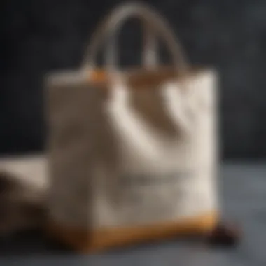 Eco-friendly canvas bags promoting sustainable fashion