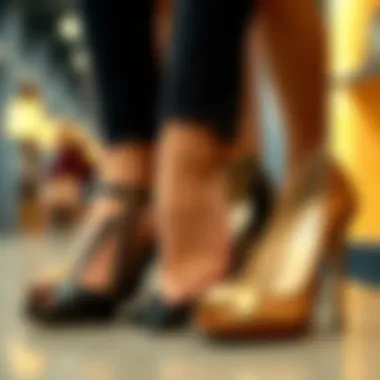 Diverse High Heel Styles Showcase A selection of diverse high heel styles showcased together