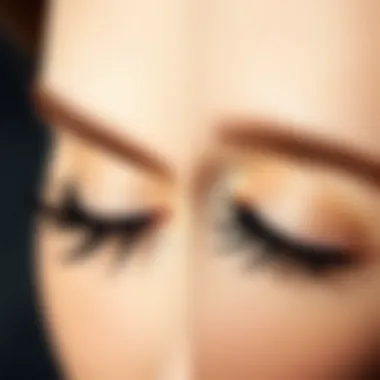 Comparison of Dual Magnetic Lashes and Traditional Eyelash Extensions Side-by-side comparison of dual magnetic lashes and traditional eyelash extensions.