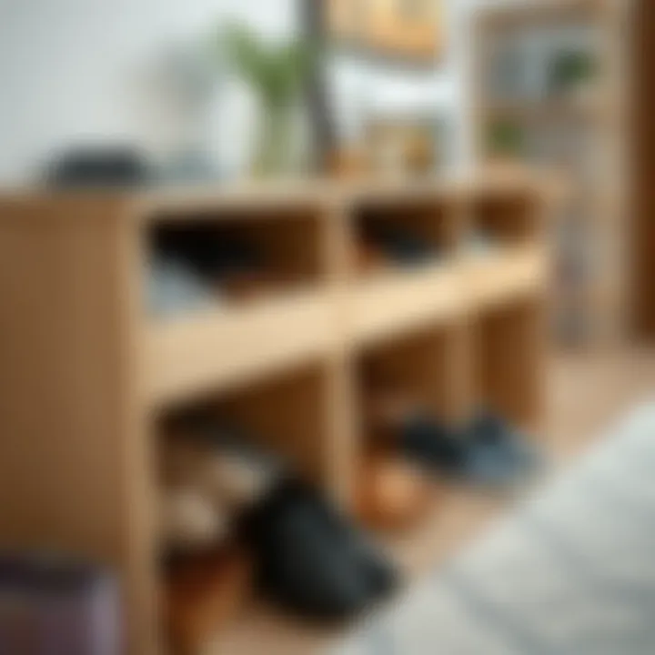 Eco-friendly shoe storage made from sustainable materials