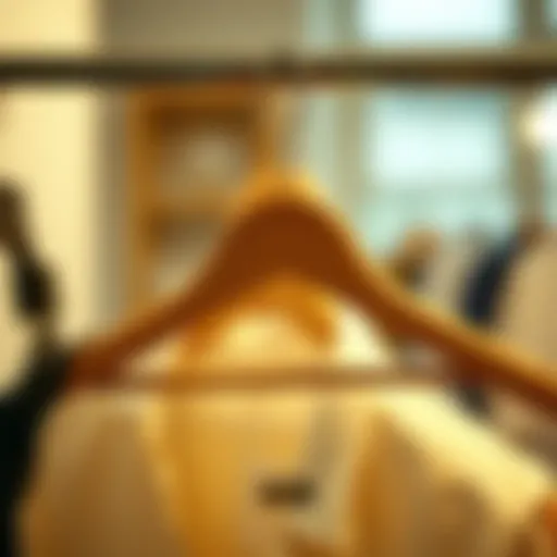 Innovative folding hanger showcasing its compact design