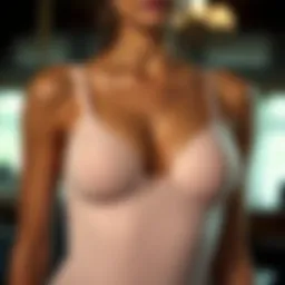 Elegant design of shapewear bra tank showcasing its features