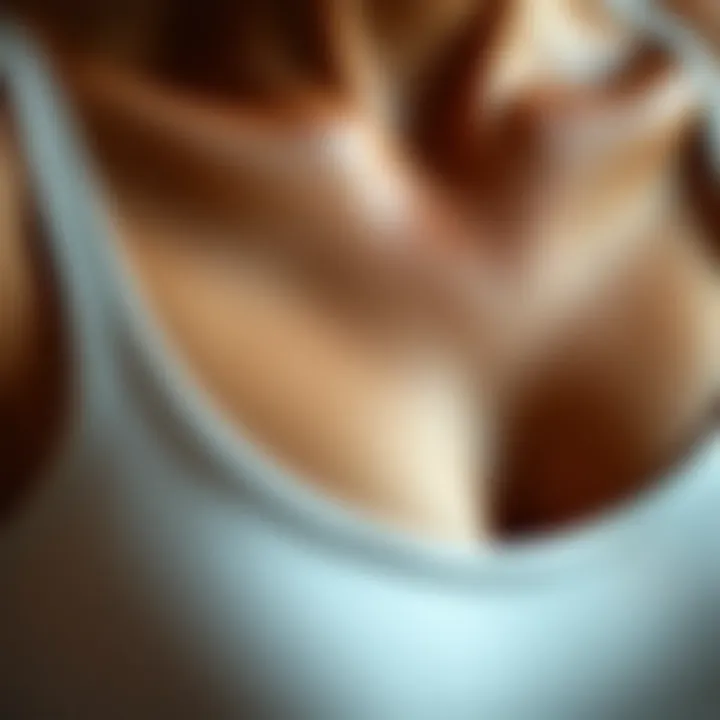 Close-up of fabric texture used in shapewear bra tanks
