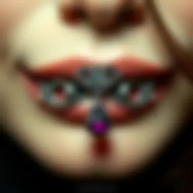 Intricate Gothic Lip Ring Designs Intricate Gothic Lip Ring Designs