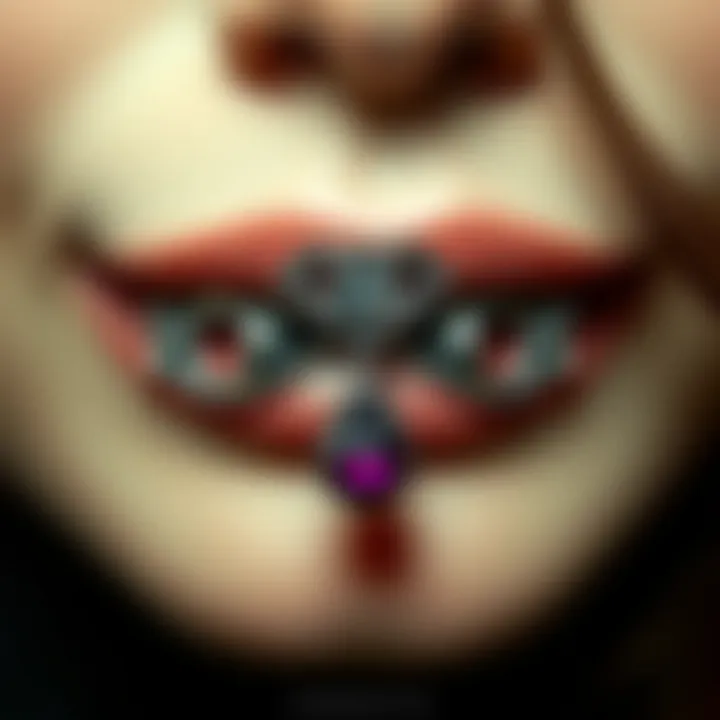 Intricate Gothic Lip Ring Designs Intricate Gothic Lip Ring Designs