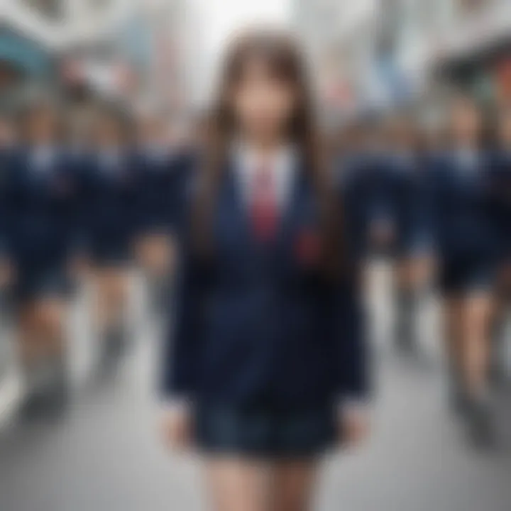 Influence of media on youth culture through schoolgirl uniforms