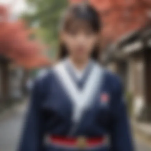 Traditional Japanese schoolgirl uniform showcasing cultural heritage