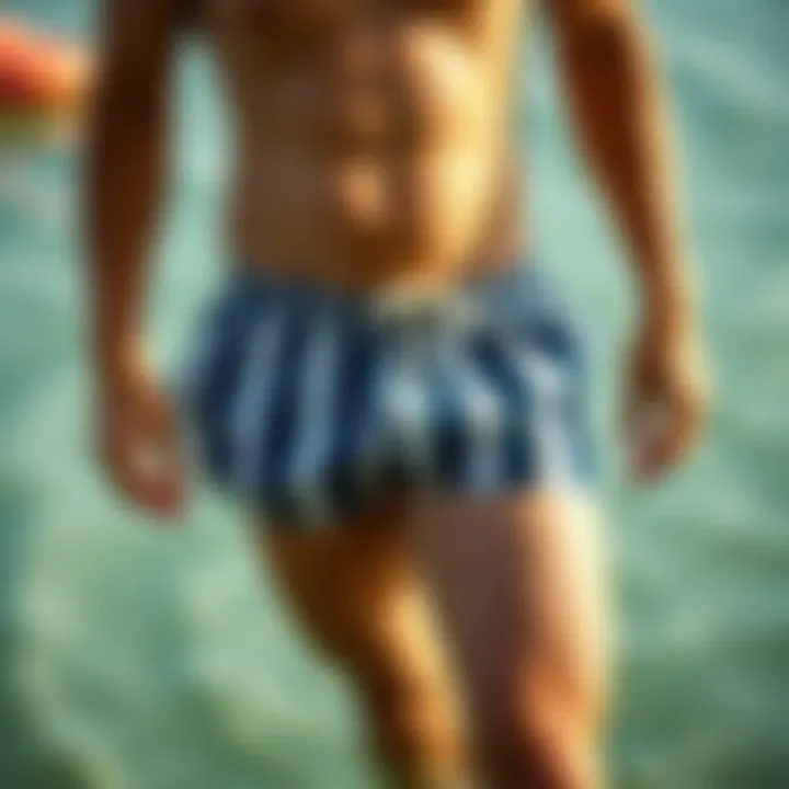 Exploring Men's Vertical Striped Swim Trunks: Style, Comfort, and Functionality Summary