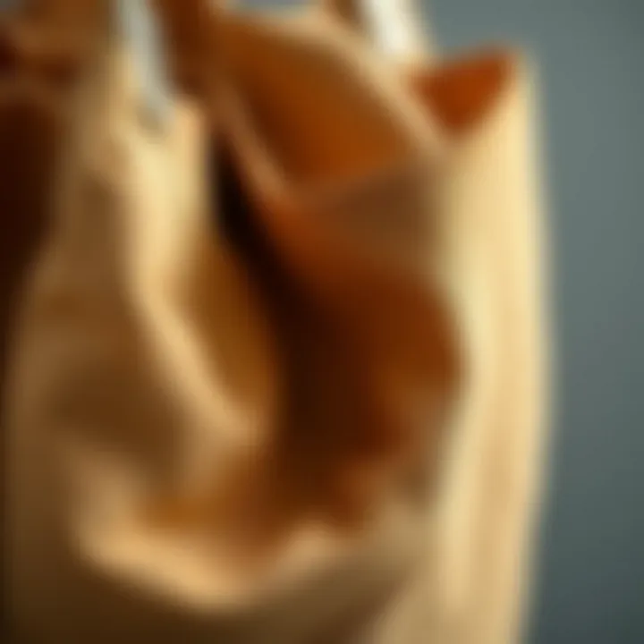 Close-up of sustainable materials used in NewChic bags