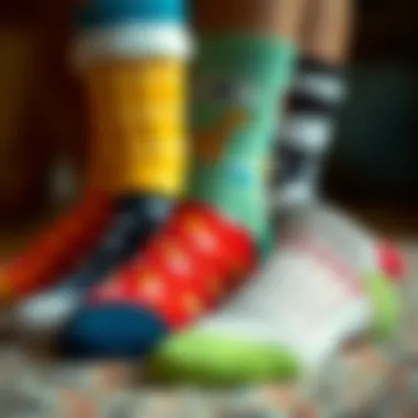 Diverse Materials for Personalized Socks Different materials used in personalized socks