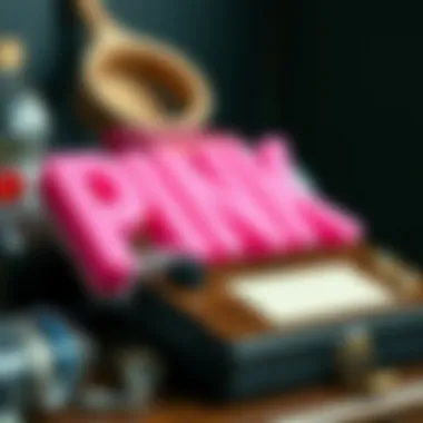 Selecting Materials for Pink Iron-On Letters Various materials for applying pink iron-on letters