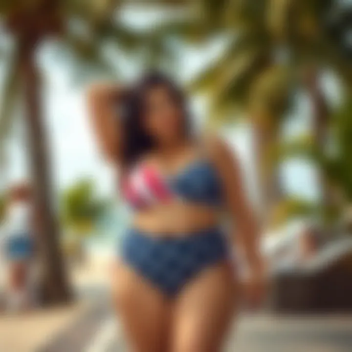 Trendy Plus Size Swimwear and Body Positivity Trendy plus size swimwear showcasing body positivity