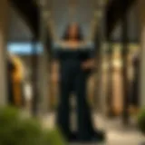 Elegant plus size bell bottom jumpsuit on display