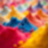 Vibrant display of Rednee dip powder colors