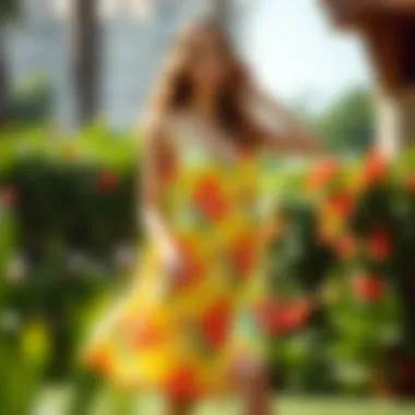Vibrant Sundress for Summer Stylish summer outfit featuring a vibrant sundress