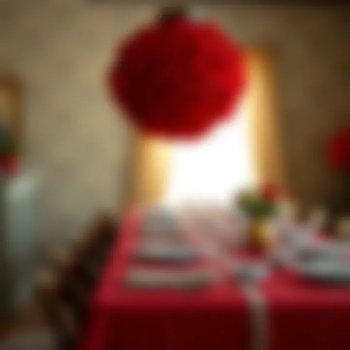 Notable Exploring the Aesthetic and Practical Aspects of Red Burlap Tablecloths