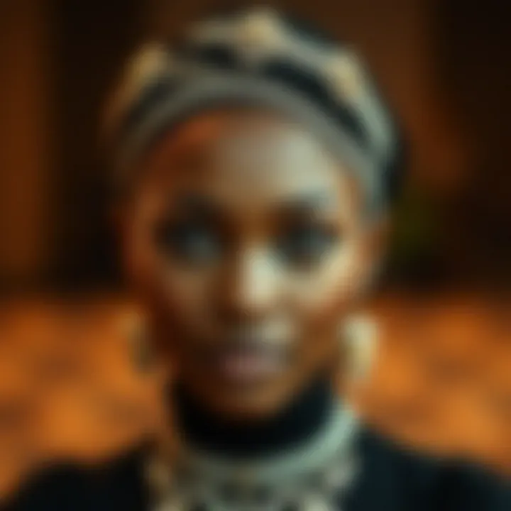 Intricate Design of Rhinestone Head Wrap Elegant rhinestone head wrap showcasing intricate designs